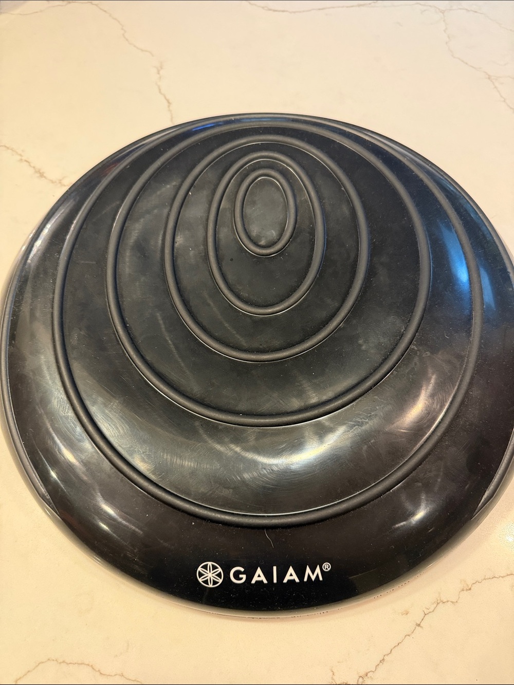 GAIAM Black Balance Disc with Textured Grip